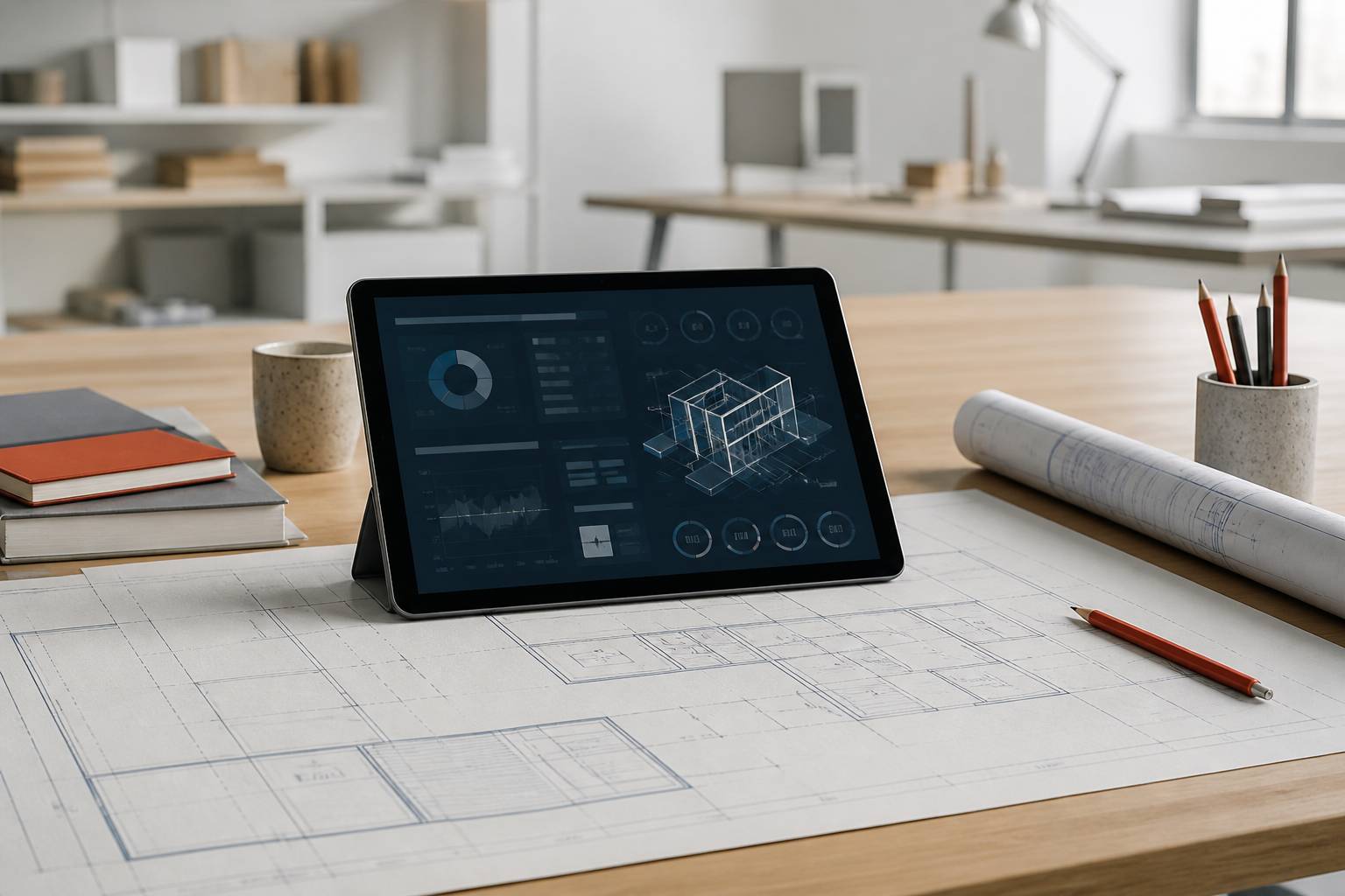 Tablette avec interface de surveillance générique sur bureau d'étude