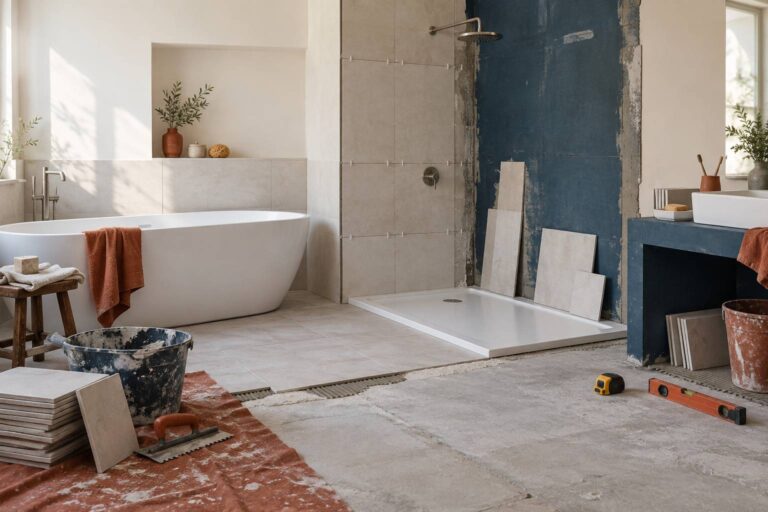 Salle de bains : 15 idées ingénieuses pour installer douche et baignoire avec style
