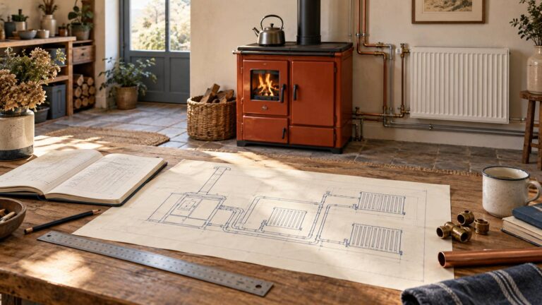 Guide complet : maîtriser la cuisinière à bois pour un chauffage central efficace