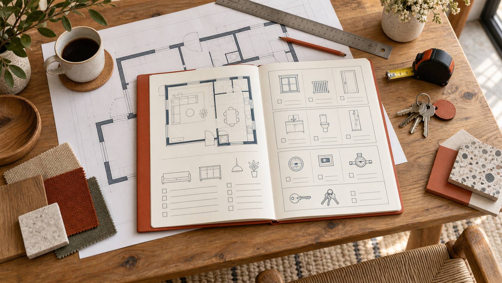 Illustration éditoriale du sujet : Téléchargez gratuitement votre modèle d'état des lieux pour logement meublé en PDF et Word
